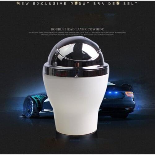 Car Accessories Portable Silver Car Ashtray Universal Cigarette Cylinder Holder Car Styling