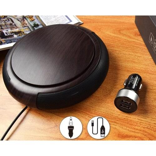 Car Air Purifier Ion Generator Wood Grain Car Air Purifier Unique Odor Negative Ion Oxygen Bar Purifier Eliminates Dust And Odor