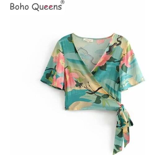 BOHO QUEENS Short Sleeve Shirts For Women