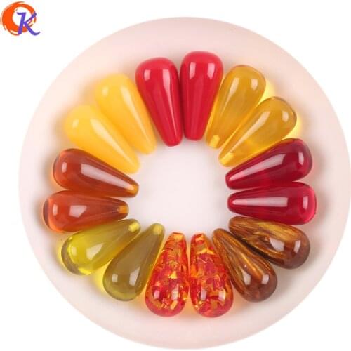 Cordial Design 12*25MM 100Pcs Resin Beads/Jewelry Accessories/Earrings Parts/Drop Shape/DIY Making/Hand Made/Earrings Findings