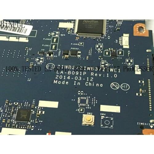 BiNFUL STOCK NEW ITEM ZIWB2/ZIWB3/ZIWE1 LA-B091P FOR LENOVO B50-70 LAPTOP MOTHERBOARD ONBOARD I7 PROCESSOR+VIDEO CARD