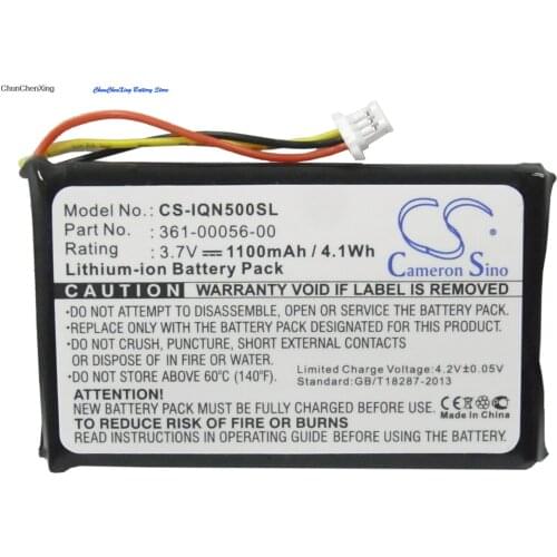Cameron Sino 1100mAh Battery for Garmin Drive 50 LM, 51LMT, 51LMT-S, 5 LMT, Nuvi 30, Nuvi 50, Nuvi 50LM, Nuvi 55, 55LM,55LMT