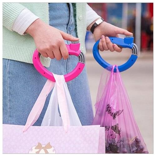 Creative Trip Grip D Shaped Grocery Bag Holders Portable Carry Bag Device Extracts Device Carry Bag Tools Labor-saving handle