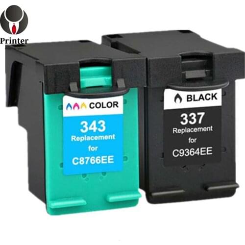Printer parts ink cartridge 343 337 compatible for hp Deskjet 5940 5943 6940 6940dt 6980 6980dt 6983 6988 D4145 D4160 D4163