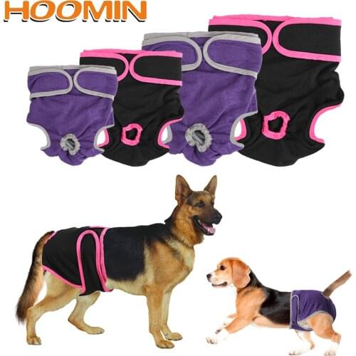 HOOMIN Physiological Pants Puppy Diaper Female Dog Shorts Dog Supplies Pet Underwear For Small Meidium Size Dogs