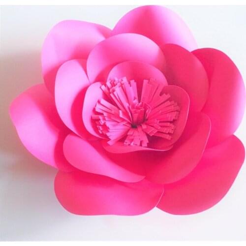 Giant Paper Flowers Artificial Rose DIY Full Kits For Wedding & Event Backdrops Deco Baby Nursery With Video tutorials 1 Piece