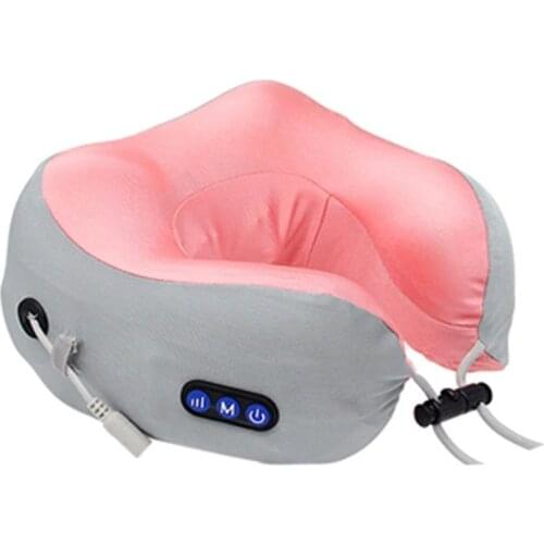 USB Electric Neck Massager Portable U-Shaped Massage Pillow Multifunctional Travel Home Car Relaxing Massage Pillow