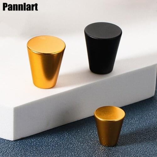 Pannlart 1 Pc Single Hole Mini Door Knob Aluminum Alloy Solid Color Kitchen Cabinet Handles Drawer Knobs Furniture Hardware