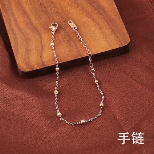 Fashion Jewelry titanium steel Bracelets, Titanium bead bracelet, No allergies, no fading
