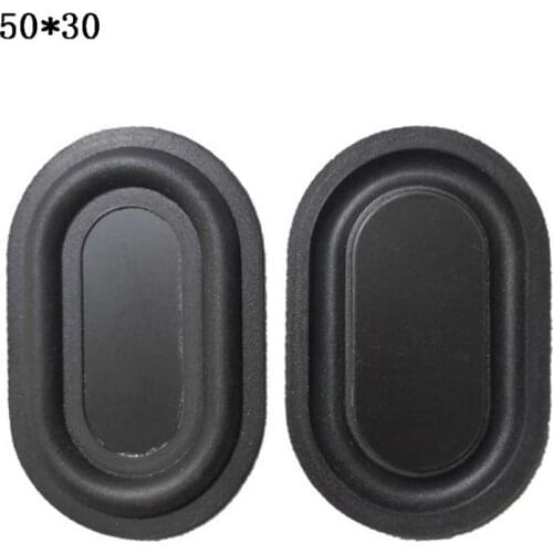 Brand New 2PCS Oval Shape Bass Diaphragm Rubber DIY Speaker Plate Passive Radiator Auxiliary Bass Vibration Plates 2040-6090