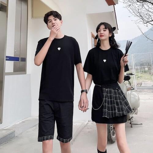 Couples wear summer dress new realistic 2021 dress T-shirt couples clothing couples clothes
