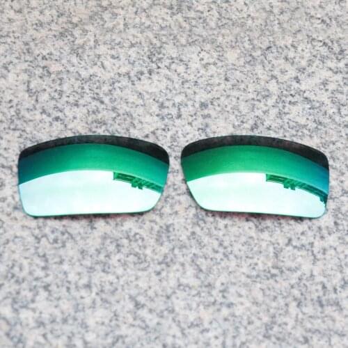 Wholesale E.O.S Polarized Enhanced Replacement Lenses for Oakley Crankshaft Sunglasses - Emerald Green Polarized Mirror