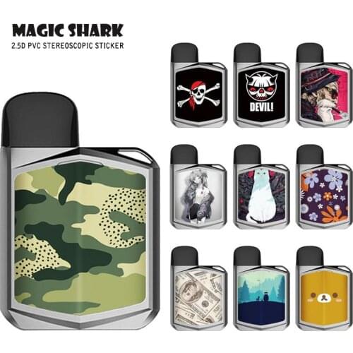 Sticker Case Film for Uwell Caliburn KOKO Prime Military Devil Flower Dollar Cat Bear Pig Torotto Tape Film for KOKO Prime