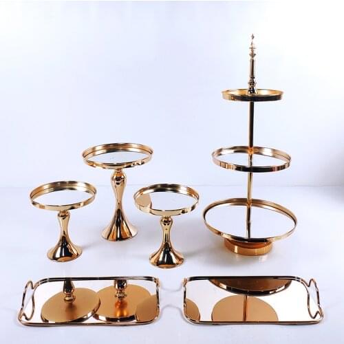 Home party display stand wedding decoration wrought iron birthday tray dessert fudge desktop afternoon tea cake stand