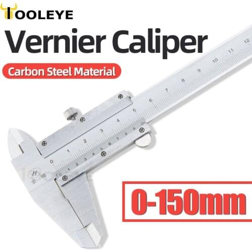 0-150mm Metal Caliper Stainless Steel/Carbon Steel Vernier Calipers Micrometer Ruler Measuring Tools Gauge Instruments Ruler