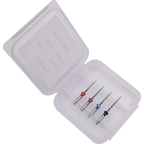 Dental Kids File Blue Heat Activation File 25# 06 17mm Small Files Fit to Babys Teeth 30# 04 150-300 RPM Endodontic Files