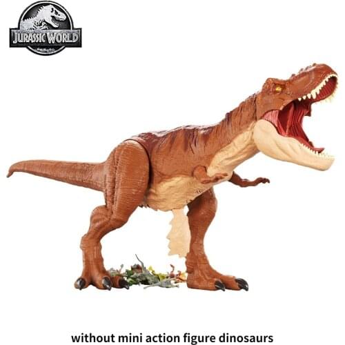 Jurassic World Super Colossal Tyrannosaurus Rex Dinosaur Action Figure Toys Open Belly Gigantic Bite Kids Birthday Gift FMM63