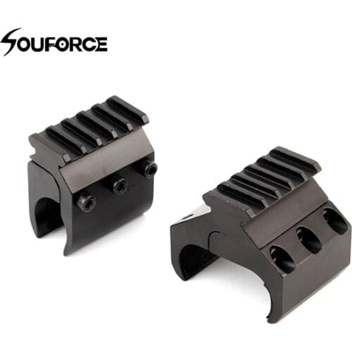 Tactical Single/Double Tube Shotgun Picatinny Rail Adaptor for 20mm Rail Mount Hunting Accessories