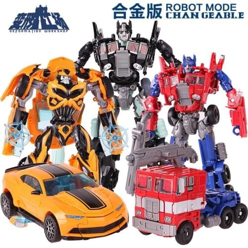 Transformers Metal Movie 4 Flat Head Optimus Prime Wasp Dark Deformation Toy