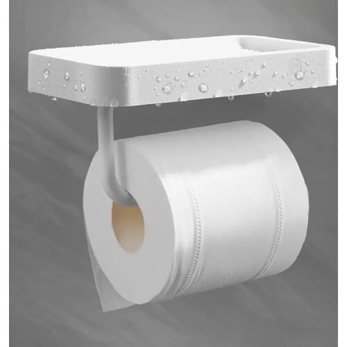 Free Punching Tissue Box Rack Paper Box Hanger Household Bathroom Kitchen Wall Waterproof Paper Roll Holder