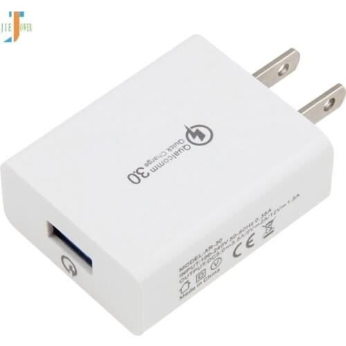 50pcs Quick Charge 3.0 2.0 USB Charger 2A US Plug For iPhone Xiaomi Samsung Huawei QC3.0 Fast Charing Wall Mobile Phone Charger