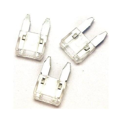 100PCS Small 25A Transparent Coded Blade Fuse Assorted Car Fuse for Cars&Trucks