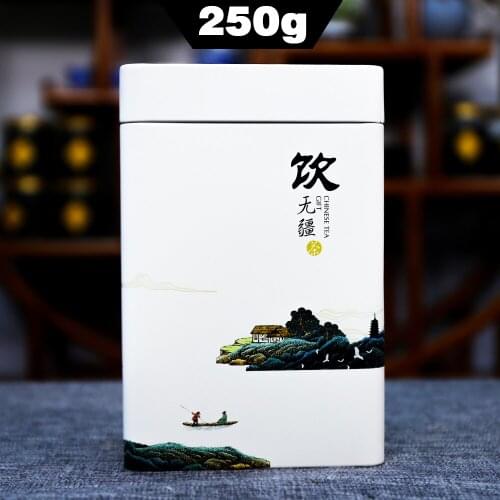 2021 Jasmine Tea King Green Chinese Tea Silver Needle Jasmine Scented Green Chinese Tea Metal Box 250g