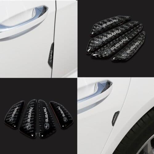 4Pcs New Car Door Side Edge Car Badge Protection Decorate For Subaru Forester impreza Outback Legacy Tribeca Car car accessories