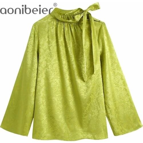 Женские стильные рубашки Aonibeier China At AliExpress