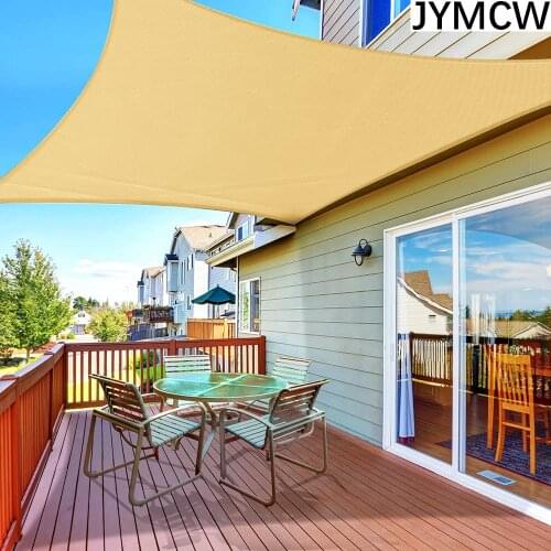 Beige 300D waterproof awning, triangle, rectangle, square awning sail outdoor awning garden terrace swimming pool awning