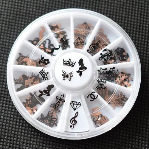1Box Mixed Alloy Beads For Needlework FlatBack Cabochon Scrapbook Decoration Craft DIY Embellishments Accessories