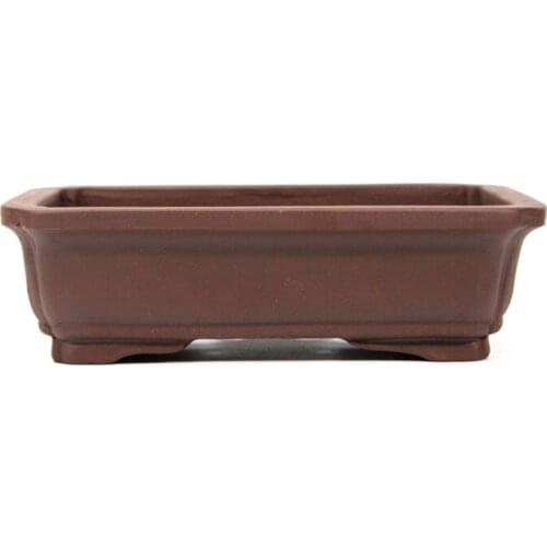 Yixing Purple Sand Flowerpot With Hole Exquisite Green Plant Potted Breathable Rectangular Flower Tray Indoor And Outdoor Pot