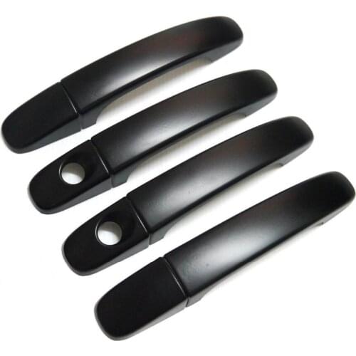 For ford Ranger t6 2013 accessories ABS painted design matte black door handle covers sticker trim fit for FORD RANGER 2012-2014