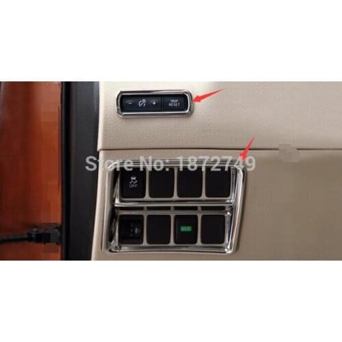 For Nissan Qashqai 2014 2015 Interior Odometer + Switch Console Dashboard Button Cover Trim