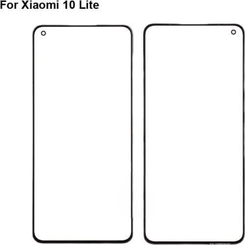 For Xiaomi mi 11 Lite Touch Screen Outer LCD Front Panel Screen Glass Lens Cover mi11 Lite Without Flex Cable Xiao mi 11 Lite