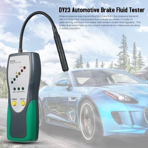 DY23 Automotive Brake Fluid Tester Digital Brake Fluid Inspection High-Precision Probe LED Indicator Display Car Diagnostic Tool