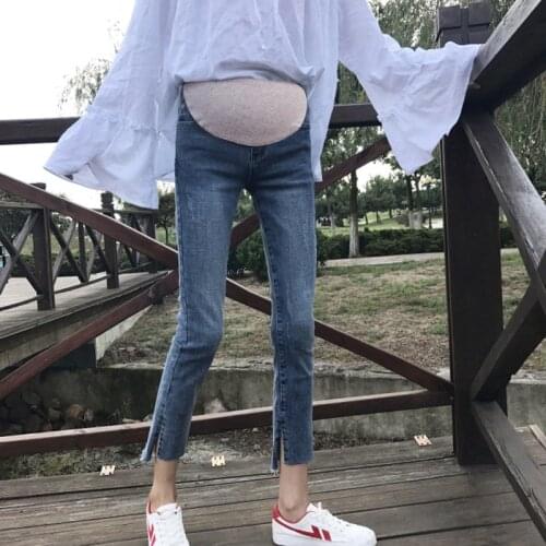 Maternity Jeans For Pregnant Women Pregnancy Winter Warm Jeans Pants Maternity Clothes For Pregnant Women Nursing Trousers