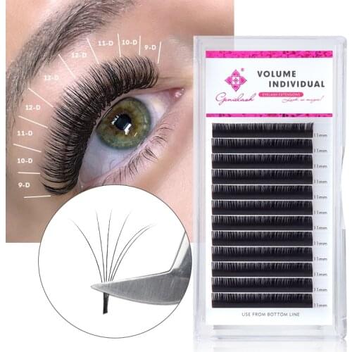 Genielash Big Sale individual eyelashes soper soft volume eyelashes for extensions premium mink lashes professional salon use