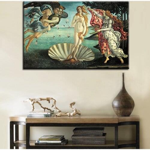 5D DIY Full Square Round Diamond painting Ancient Greek Mythology The Birth of Venus Landscape Diamond Embroidery Wall Decor