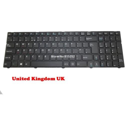 Laptop Keyboard For Medion AKOYA P7628 MD99280 P7632 MD99223 MD99437 MD99444 Black With Frame US United states/UK United Kingdom