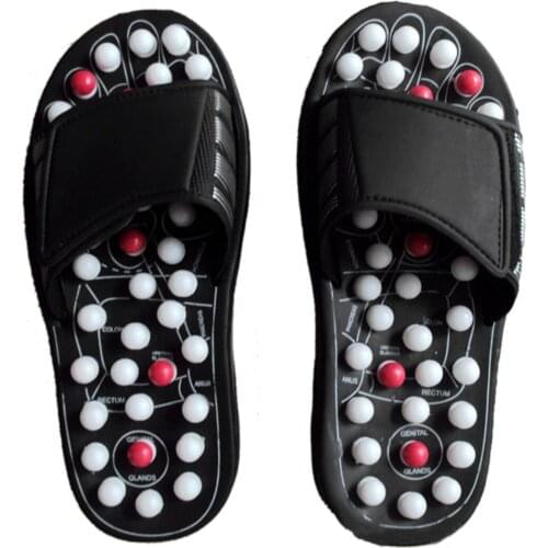 Acupoint Massage Slippers Sandal For Men Feet Chinese Acupressure Therapy Medical Rotating Foot Summer Shoes Unisex