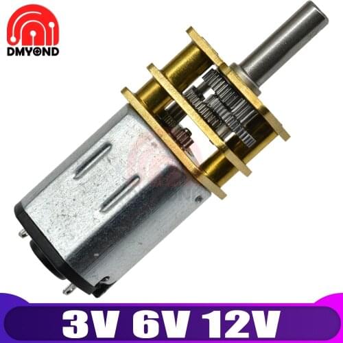 GA12-N20 N20 DC 3V 6V 12V Mini Micro Metal Gear Motor with Gearwheel Gear Motor 300rpm Linear Motor for Fan Car Hobby Toy RC Car