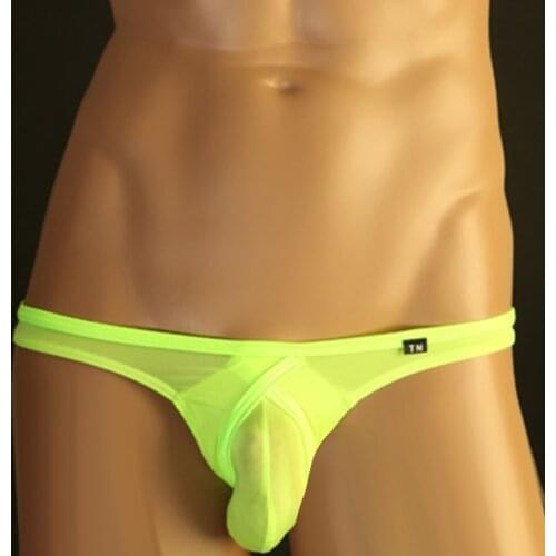 Mens G-String Underwear T-Back Briefs Sexy Micro Low-rise Bikini See Through Mens G-String Underwear T-Back Briefs
