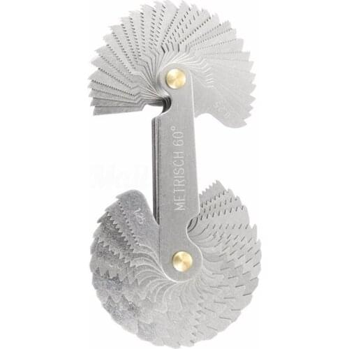 GTBL NEW 58xBlades Metric Whitworth 55&60 Degree Thread Measuring Gauge Screw Pitch