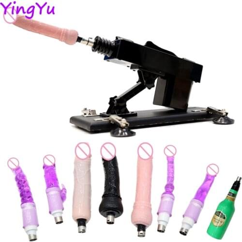 New Sex Machine for men and women female vibrator with 8 nozzles adjustable angle retractable machine guns sex toys