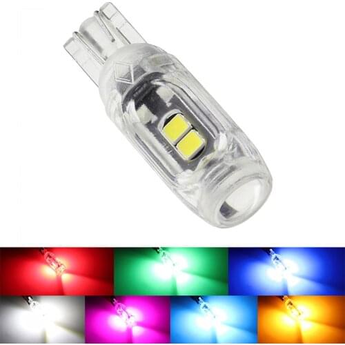 New T10 LED W5W Super bright Polarity Free Plastic Protect smd Car Interior Light Read Door License Plate Wedge Lamp 12V White