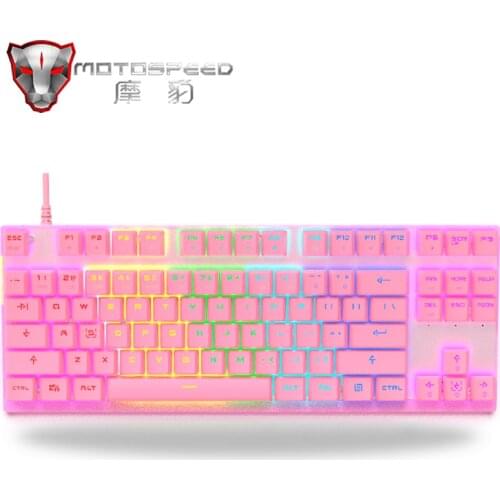 2020 Original Motospeed CK82 RGB Gaming Mechanical Keyboard LED Backlight USB Wired laser Ergonomics Keyboard For computer gamer