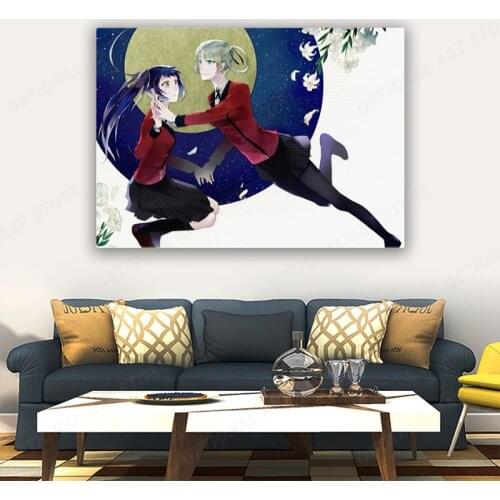 Anime Kakegurui Poster Prints Clear Image Room Bar Cafe Home Art Painting Decals Wall Sticker Child Room Bedroom Canvas Poster
