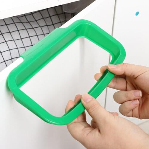 Cupboard Door Back Hanging Trash Rack Storage Kitchen Garbage Rubbish Bag Holder Kitchen Cabinet Trash Rack Home Storage