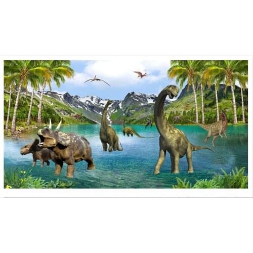 Custom 3d photo wallpaper 3d wall murals wallpaper Hd Jurassic 3 d TV setting wall mural wallpaper home decoration